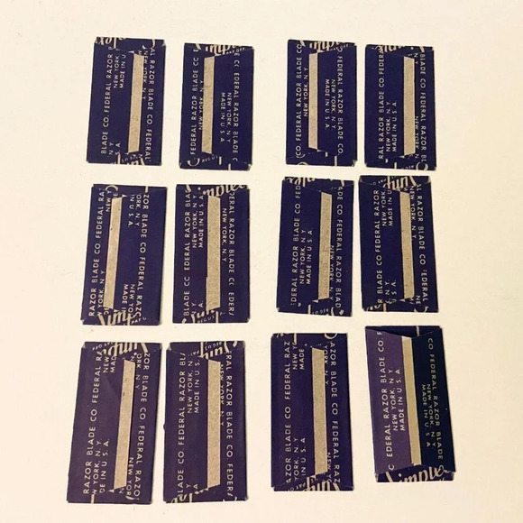 Vintage  Simplex Razor Blades New York USA Lot of 12 - Picture 11 of 12
